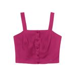 Regata Feminina Cropped Marialícia Rosa