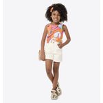 Conjunto CarinhosoFeminino Juvenil Blusa/Shorts