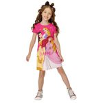 Vestido Infantil Com Estampa Das Princesas