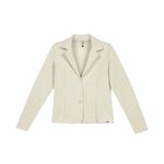 Blazer Feminino Em Moletinho Off white