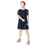 Vestido de tule em poá Malwee