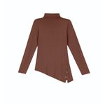 Blusa em Malha de Viscose Marrom