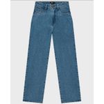 Calça Feminina Reta Cintura Alta Em Jeans 100% Algodão - ENFIM