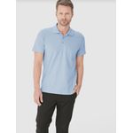 Camisa Polo Básica Masculina Gola Esporte E Bolso Piquet Stretch