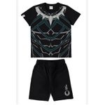 Conjunto Malwee Kids Infantil Menino Verão Estampa Personagens Pantera Negra