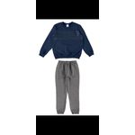 Calça Moletom Infantil Flanelada Básica Com Punho 