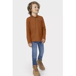 Conjunto Menino Polo Jeans Malwee Carinhoso Camel