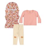 Tri Conjunto Infantil Bichinhos Rosa Elian