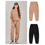 Calça Juvenil Menina Jogger com Bolso Elian Beats Nude