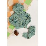 Conjunto Bebê Menino Moletom Animais Elian Verde