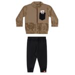 Conjunto Bebê Menino Peluciado Colorittá Marrom