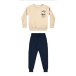 Conjunto Infantil Menino Blusão Elian Bege