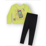 Conjunto Blusa e Legging Menina Infantil Elian Verde