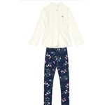 Conjunto Casaco Soft e Legging Infantil Menina Natural - Brandili