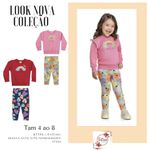 Conjunto Moletom Bebê Feminino Arco-iris