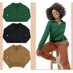 Blusa Polo Moletom Preta