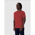 Camiseta Original Masculina Decote Redondo Em Algodão vermelha
