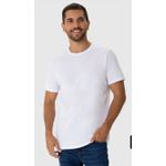 Camiseta Original Masculina Decote Redondo Em Algodão Branca