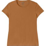 Blusa Básica Feminina Baby Look Em Algodão