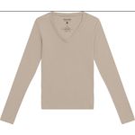 Blusa Básica Feminina Manga Longa Cotton Light