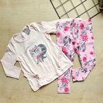 Conjunto Infantil Carinhoso Jardin Feminino - Rosa