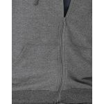 Conjunto Feminino Jaqueta Gola Alta Em Moletom Stretch Flanelado CINZA 
