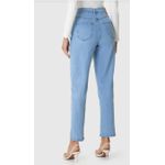 Calça Feminina Mom Bolso Funcional Em Jeans Com Elastano