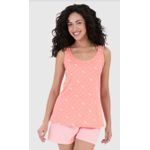 Pijama Feminino Regata Estampada Em Algodão