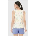 Pijama Feminino Regata Estampada Em Algodão