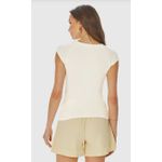 Blusa Feminina Decote Transpassado Em Viscose Stretch