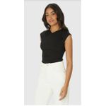Blusa Feminina Decote Transpassado Em Viscose Stretch