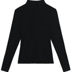 Blusa Básica Feminina Gola Alta Em Malha Viscose Stretch - ENFIM