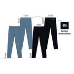 Calça Legging Feminina Em Malha Com Proteção UV50+ - ENFIM Preta 