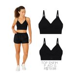 Top Esportivo Regata Bojo Removível Em Seamless Poliamida - ENFIM