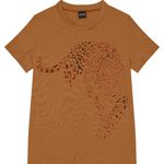 T-Shirt Feminina Slim Estampa Onça Em Algodão - ENFIM