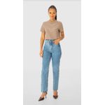T-Shirt Feminina Slim Estampa Desenho Orgânico Em Algodão - ENFIM