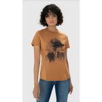 T-Shirt Feminina Slim Estampa Ilustrativa Em Algodão - ENFIM