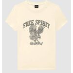T-Shirt Feminina Slim Free Spirit Brave Soul Em Algodão - ENFIM