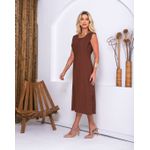 Vestido Lunender Marbella Marrom