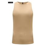 BLUSA MALHA CANELADO TRACY Bege
