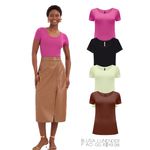 Blusa viscose Lunender Marrom