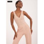 BLUSA MALHA CANELADO SEVILHA BEGE