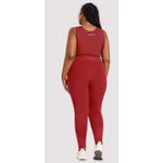 Calça Legging Cintura Alta com Recorte Barra