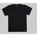 Camiseta Reta Básica De Mangas Curtas Em Malha De Poliamida