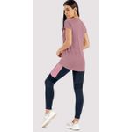 Blusa Manga Curta em Malha Alongada