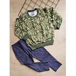 Carinhoso - Conjunto Verde Folhagem Slim Menino