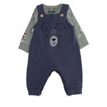 Conjunto Bebê Jardineira Ursinho