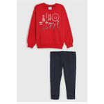 Conjunto Infantil Feminino de Moletom Blusão e Calça - Malwee