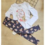 Conjunto Molecotton Infantil Blusa + Legging Raposa