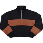 Blusa moletom com ziper Preta